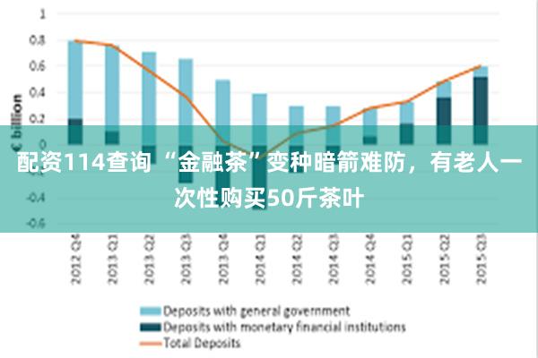 配资114查询 “金融茶”变种暗箭难防，有老人一次性购买50斤茶叶