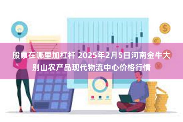 股票在哪里加杠杆 2025年2月5日河南金牛大别山农产品现代物流中心价格行情